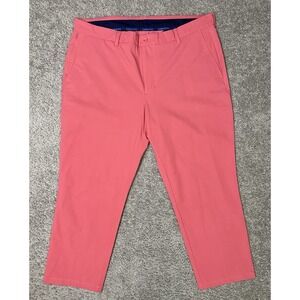 Vineyard Vines OTG Pants Mens Size 38x25 Pink On The Go Golf Performance Stretch
